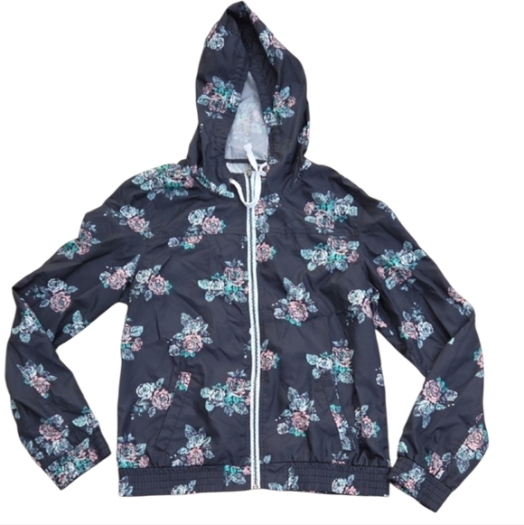 Empyre Jackets & Blazers - Empyre Floral Hooded Windbreaker Rainyday Jacket Zumiez Large